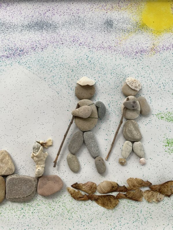 Framed Pebble Art ''Nature explorations'' - Image 8
