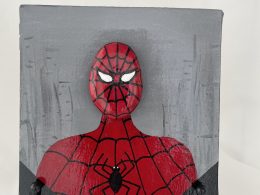 Pebble Art On Canvas "Spider-Man"