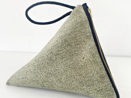 Clutch Bag Pyramid - Mint velvet