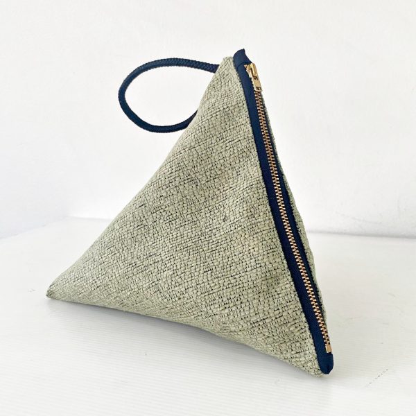 Clutch Bag Pyramid - Mint velvet - Image 2