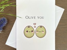 Olive You Greeting Card