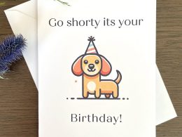Birthday Card Go Shorty