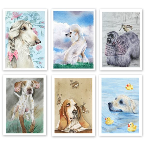 Paws and Wishes: Boxed Set 6 All-Occasion Greeting Cards for Dog Lovers