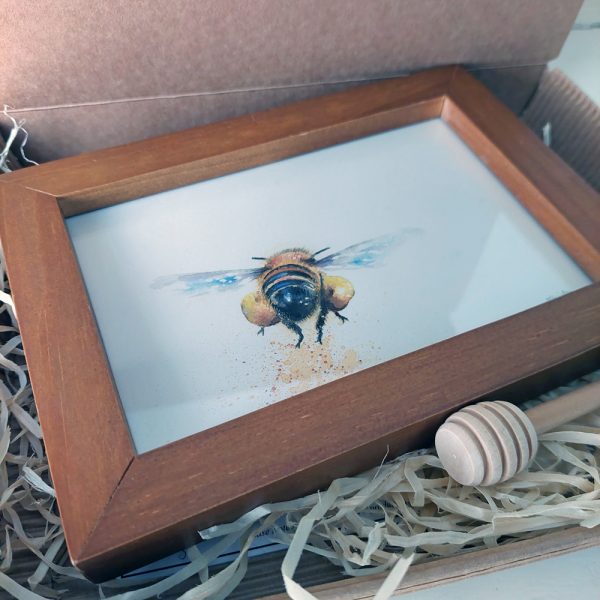 Honeybee Harmony: A Unique Watercolour Delight - Image 4