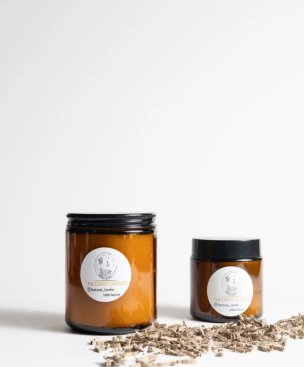 Soy wax in a brown jar - Image 3