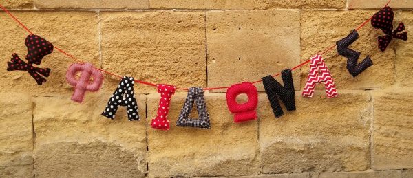 Personalized Plush Name Banners - Teddy - Image 2