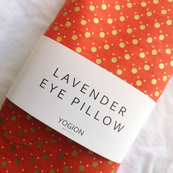 Lavender-eye-pillow-orange-polka-dot