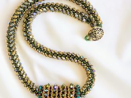 Beaded Necklace with Slider "Carousel"
