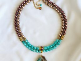 Gemstone Necklace "Lunar Charm"
