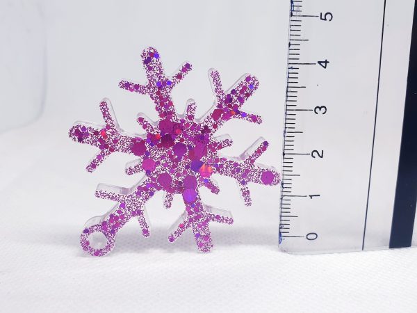 Christmas Ornaments Set 3 pcs - Pink Color (small) - Image 4