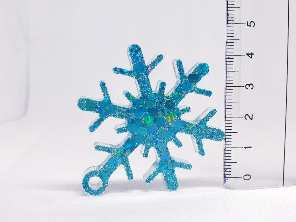 Christmas Ornaments Set 3 pcs - Turquoise Color (small) - Image 4