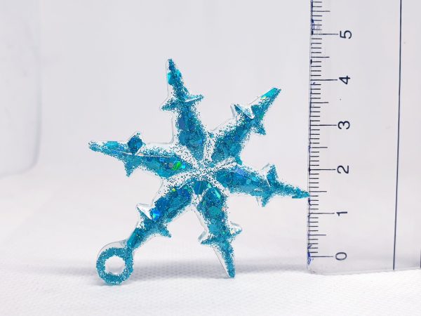 Christmas Ornaments Set 3 pcs - Turquoise Color (small) - Image 2