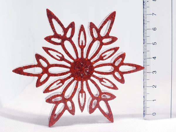 Christmas Ornaments Set 3 pcs - Red Color - Image 2