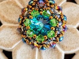 Beaded Necklace "Blue Ocean"