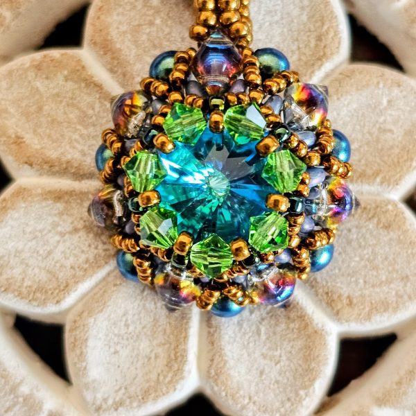 Beaded Necklace "Blue Ocean"