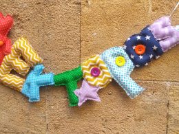 Personalized Plush Name Banners - Teddy