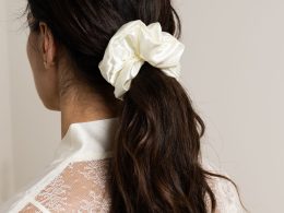 Satin Scrunchie - Ecru