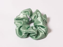 Satin Scrunchie - light green
