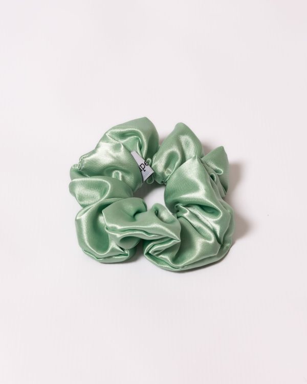 Satin Scrunchie - light green