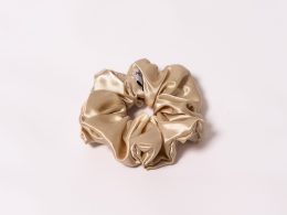 satin scrunchie - Champagne