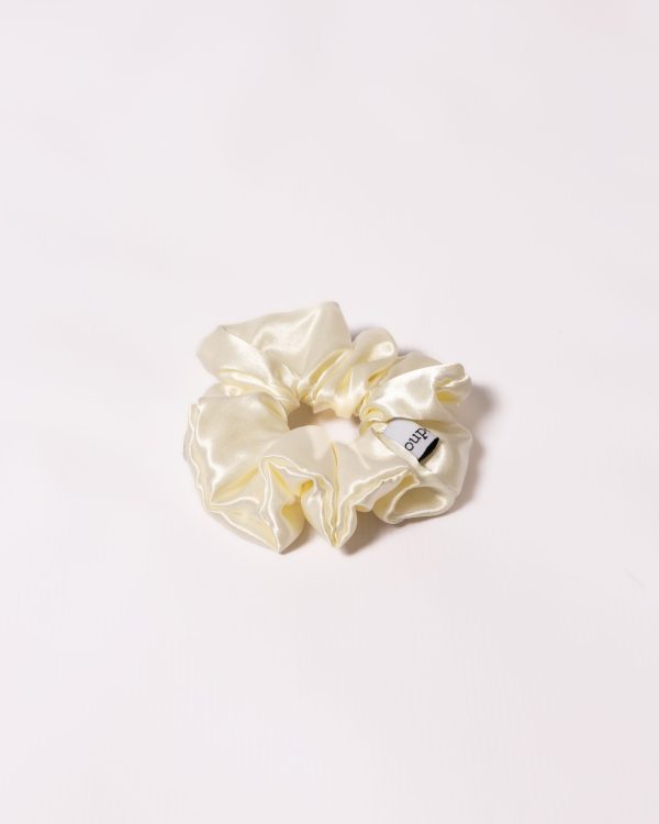 Satin Scrunchie - Ecru - Image 2