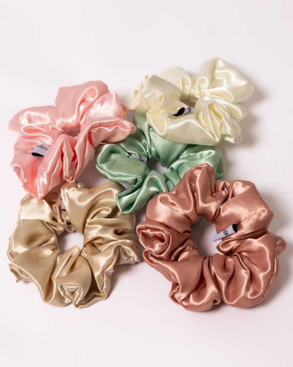 Set of 5 - satin scrunchies - Image 2