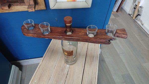 Driftwood Spirit/liquor and shot glass display - Image 8