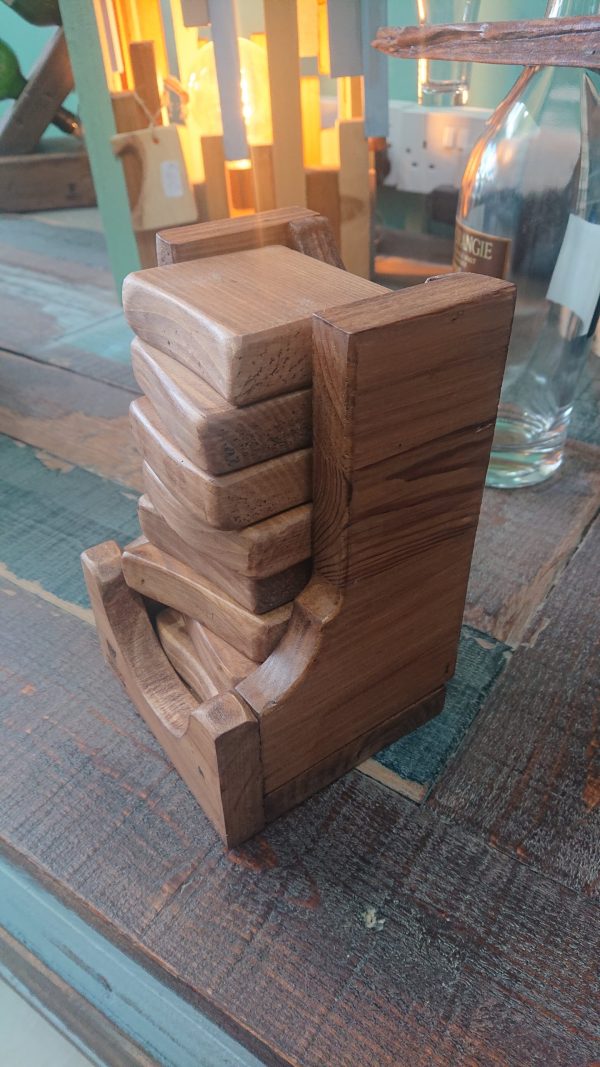 Set of 8 Handmade high-quality coasters with holder - Image 7