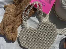 Eros Pearl Heart Handbag