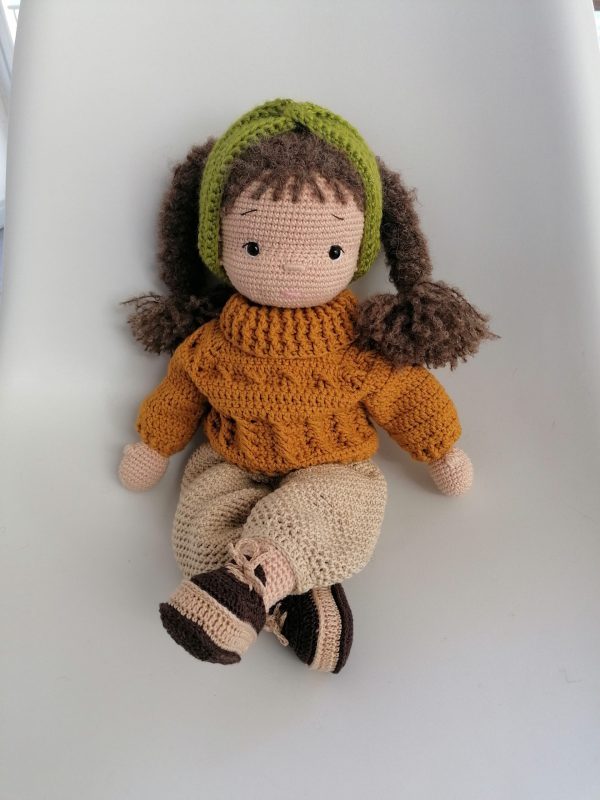 Handmade crocheted winter outfit for Doll Mari - Image 7