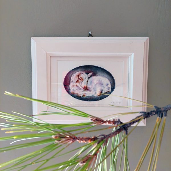 Goat Kid: Original Framed Painting - Image 5