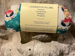 Cotton eye pillows filled with organic lavender and linseed