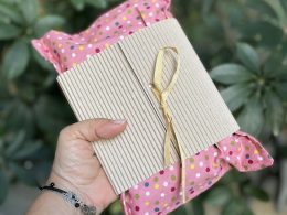 Linseed Pillows -Polka Dots Dusty Pink