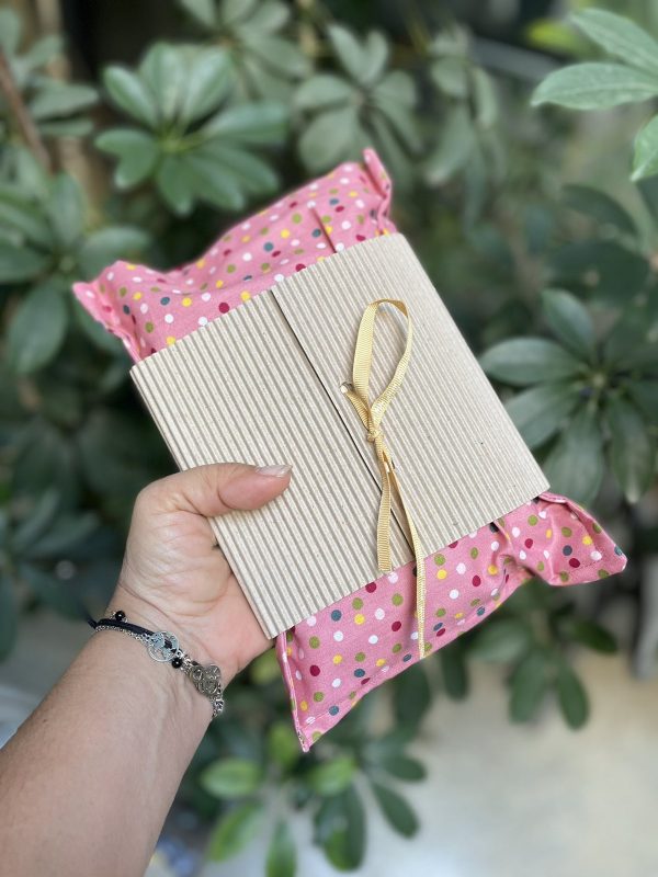 Linseed Pillows -Polka Dots Dusty Pink
