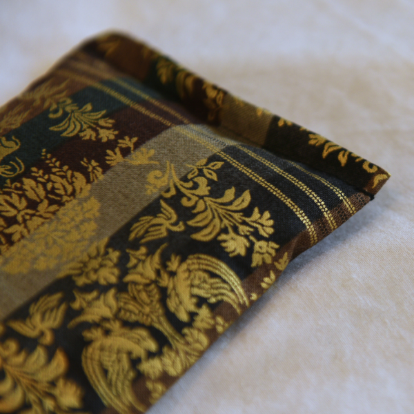 yogion Lavender eye pillow Royal brown stripes