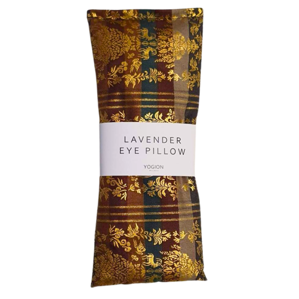 yogion Lavender eye pillow Royal brown stripes