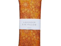 yogion Lavender eye pillow orange gold botanical