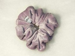 Pink Velvet Scrunchie