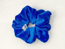 blue velvet scrunchie