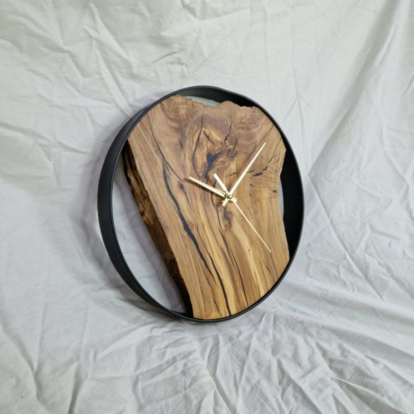 Wall Clock in Olive Wood - Image 3