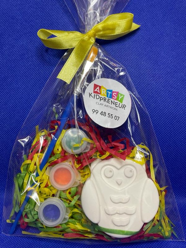 Ceramic Gypsum Owl