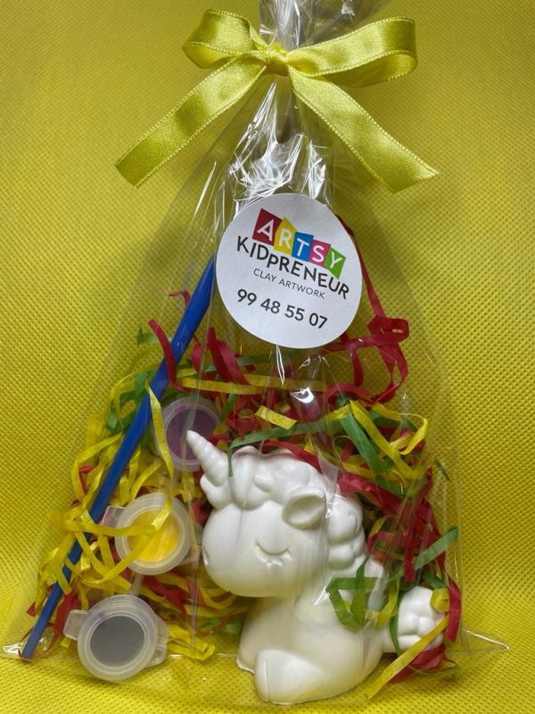 Ceramic Gypsum 3D Unicorn