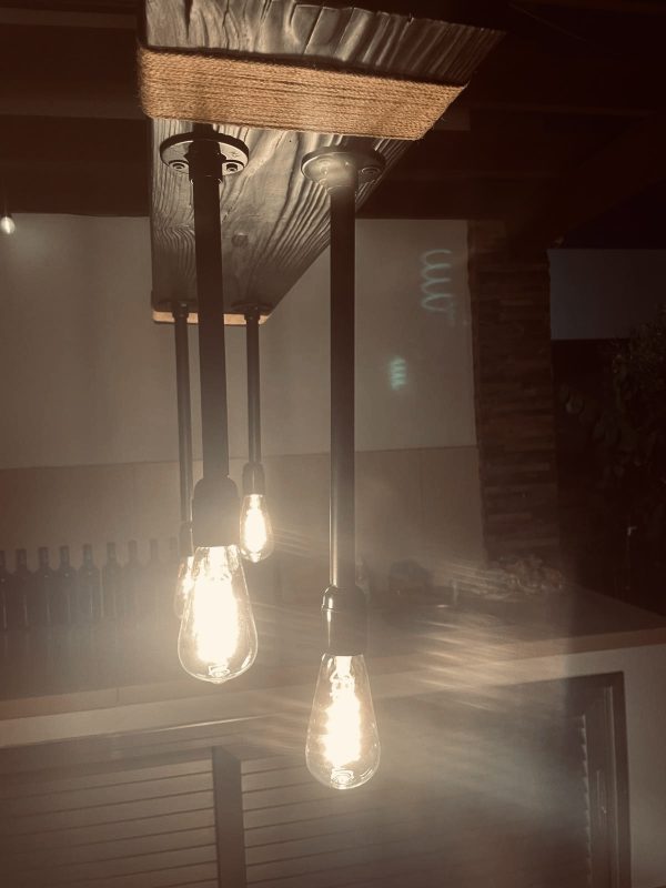 One Of A Kind Hanging Pipe Lights - Image 5