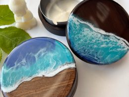 Ocean resin ashtray