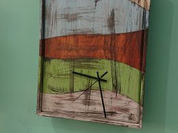 Multi-piece hardwood clock