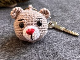 Teddy Valentine Keyring