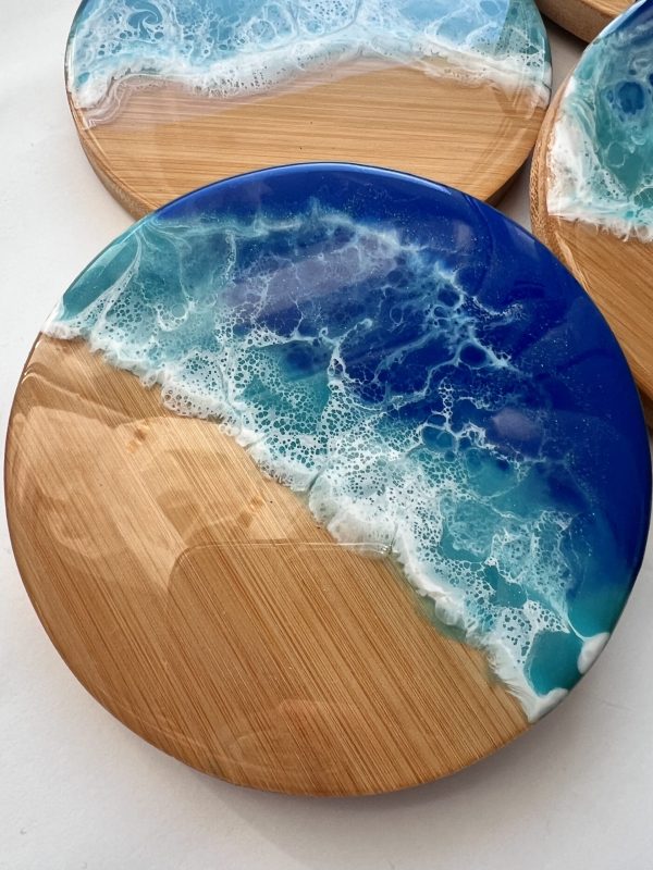 Ocean resin coasters set of four. - Image 6