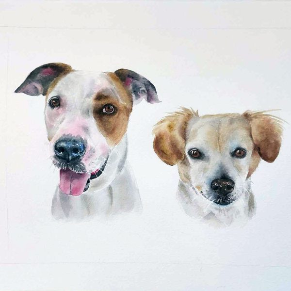 Treasured Custom Pet Portrait Watercolour Painting - Image 12