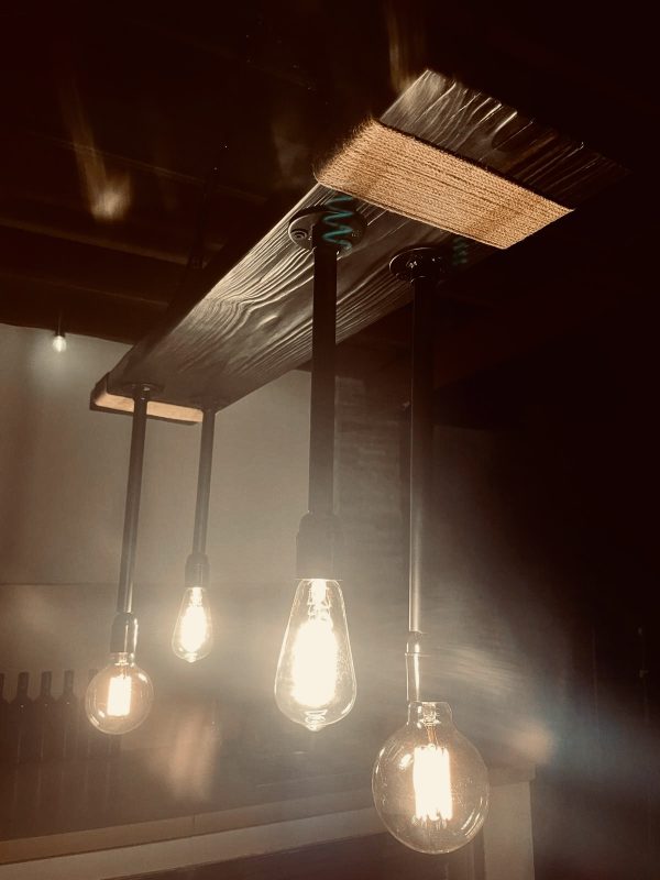 One Of A Kind Hanging Pipe Lights - Image 6