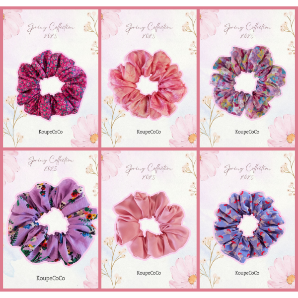 spring scrunchies